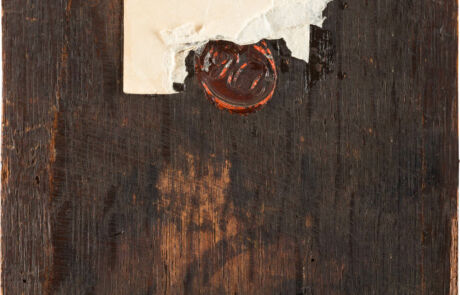 Nahaufnahme eines antiken Dokuments mit Siegel, Ausdruck historischer Bedeutung und Authentizität.